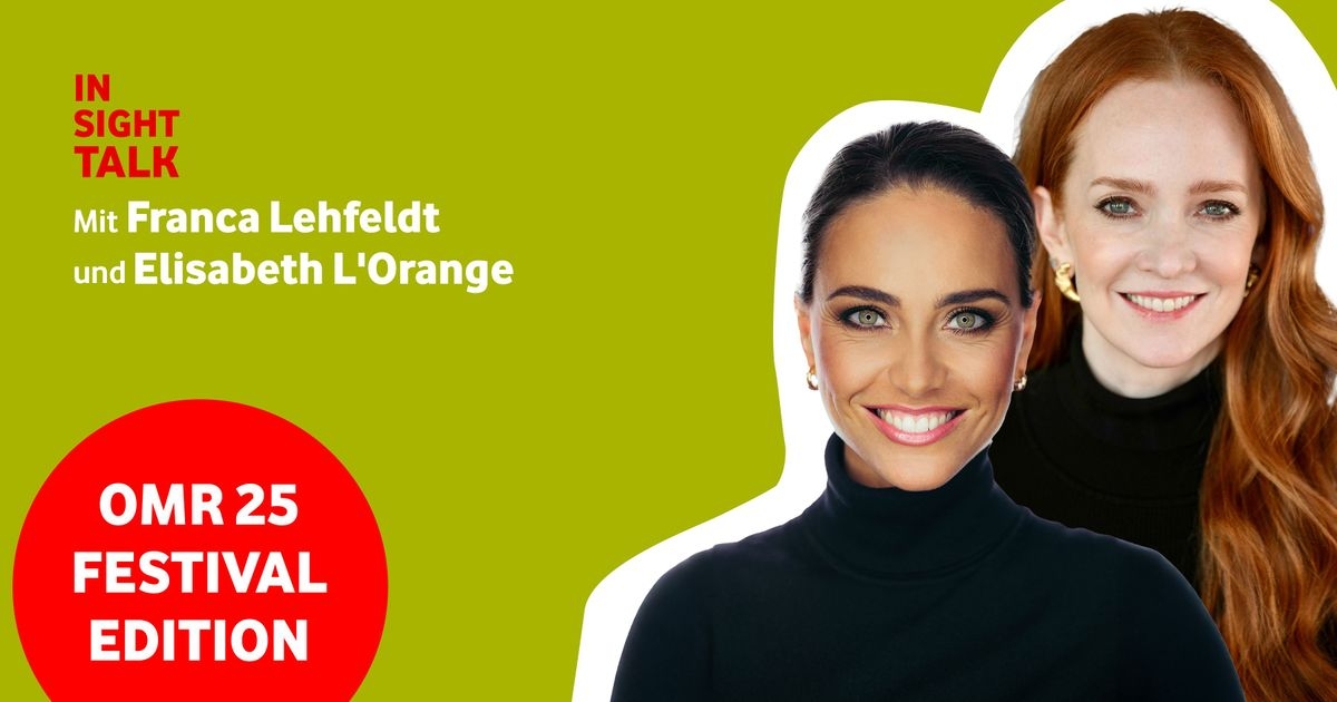 InsightTalk-Podcast-Aufmacherbild mit Portrait von Elisabeth L'Orange und Franca Lehfeldt