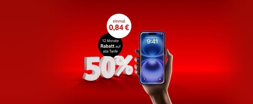 iPhone 16 50 % Promo